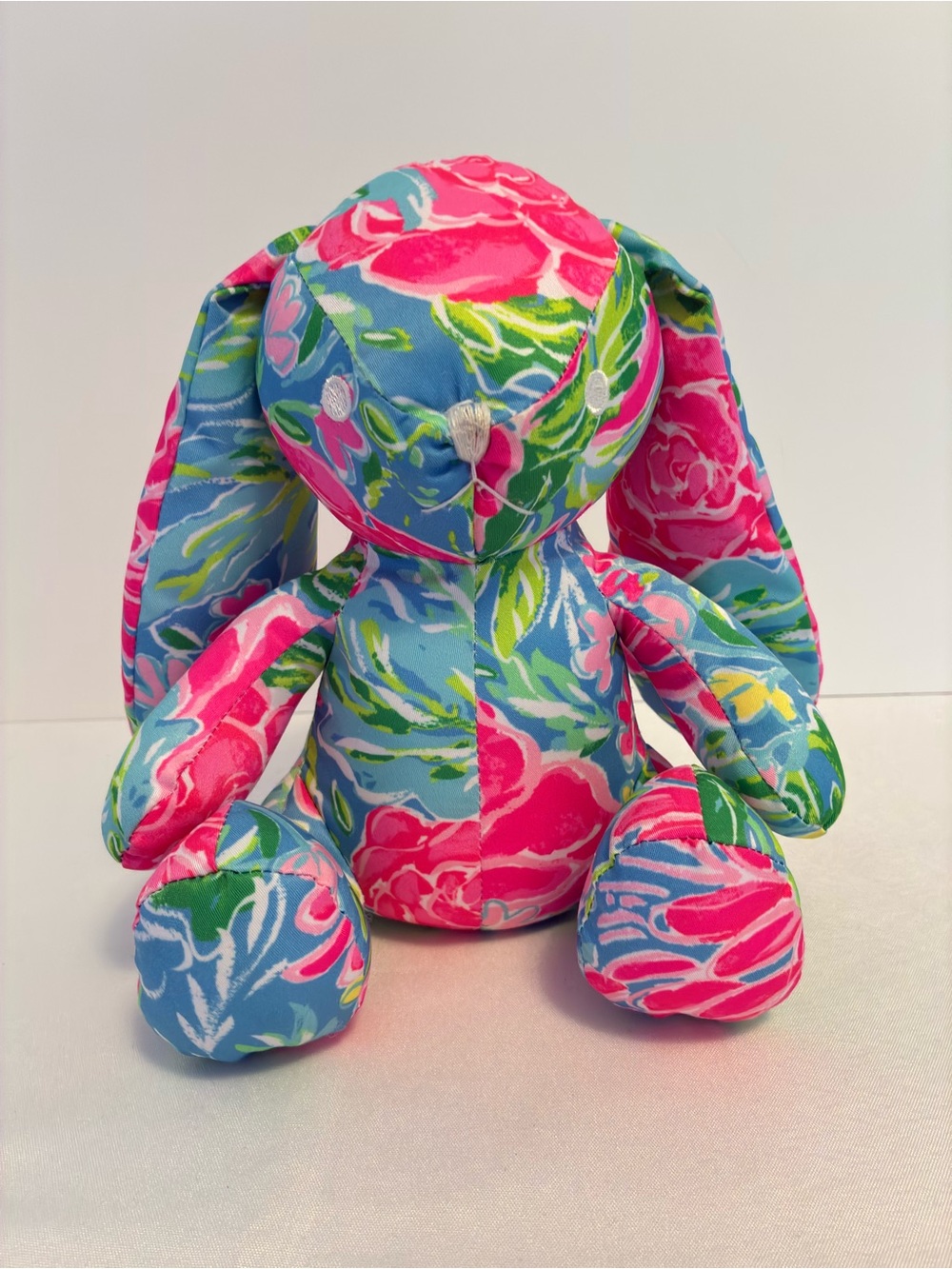 Lilly Pulitzer Zanzibar Blue Bunny Business Plush Stuffed Animal